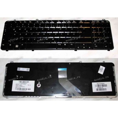 Keyboard HP/Compaq dv6-10**, 12**, 1300, 20** (Black/Glossy/Spanish) чёрная глянцевая