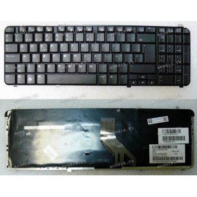 Keyboard HP/Compaq dv6-10**, 12**, 1300, 20** (Black/Matte/Spanish) чёрная матовая