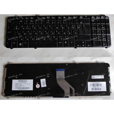 Keyboard HP/Compaq dv6-10**, 12**, 1300, 20** (Black/Matte/Turkey-Latin) чёрная матовая
