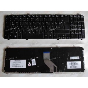 Keyboard HP/Compaq dv6-10**, 12**, 1300, 20** (Black/Matte/RUS грав.-Turkey-Latin) чёрная матовая русиф.