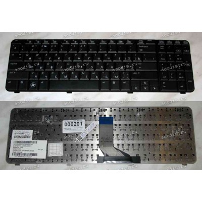 Keyboard HP/Compaq Presario CQ61, G61 (Black/Matte/RUS оригинал) чёрная матовая русская