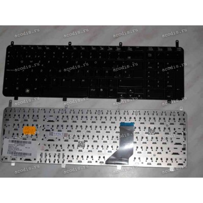 Keyboard HP/Compaq dv8-1010, HDX X18, HDX18 (Black/Glossy/Spanish) чёрная глянцевая