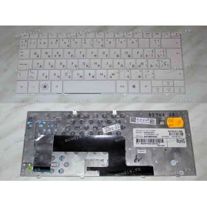 Keyboard HP/Compaq Mini 110-****, 1101 (White/Glossy/RUS грав.-Spanish) белая глянцевая русифицированная