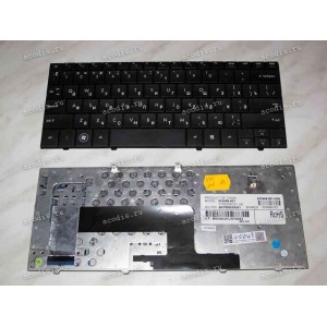 Keyboard HP/Compaq Mini 110-****, 1101 (Black/Matte/RUS грав.-US) чёрная матовая русифицированная