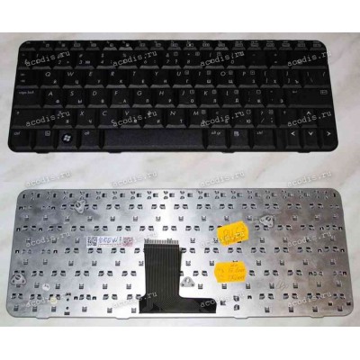 Keyboard HP/Compaq TX1000, TX1100, TX1200, TX1300, TX1400, TX2000, TX2500 (Black/Glossy/RUS грав.-US) чёрная глянцевая русифицированная
