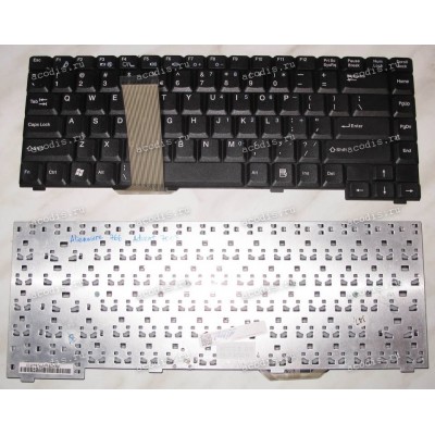 Keyboard Dell Alienware 766 N766, Advent 7008 (Black/Matte/US) чёрн. матов.