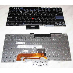 Keyboard Lenovo ThinkPad R60*, R61, T60*, T61, T400, Z60*, Z61*  чёрная матовая PointStic (42T3255, 42T3287, MW-90NL)