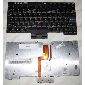 Keyboard Lenovo Thinkpad X60, X60S, X61, X61S p/n:42T3499 (Black/Matte/US) чёрная матовая PointStick