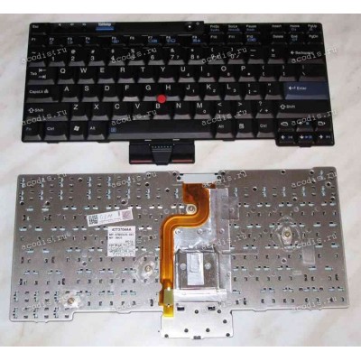 Keyboard Lenovo ThinkPad X200*, X201* p/n:42T3704, MP-89US (Black/Matte/US) чёрная матовая PointStick