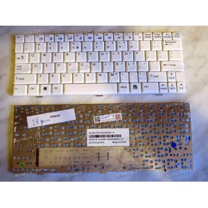 Keyboard MSI Wind U100-***, U110, U120 p/n:V022322AS1 (White/Matte/US) белая матовая