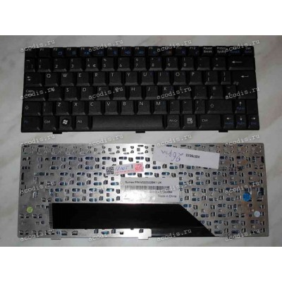 Keyboard MSI Wind U100-***, U110, U120 p/n:V022322BK1 (Black/Matte/UK) чёрная матовая