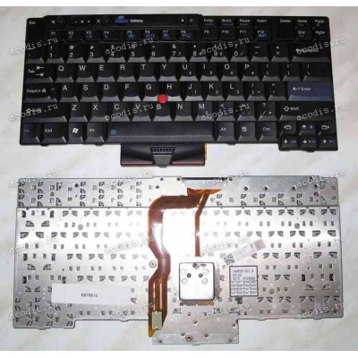 Keyboard Lenovo ThinkPad T410*, T420*, T510*, T520*, W510*, W520* p/n:140250-001 (Black/Matte/US) чёрная матовая PointStick