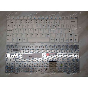 Keyboard Asus eeePC 1000, 1000H, 1000HE, 1000HA, 1000HD (White/Matte/UK) белая матовая