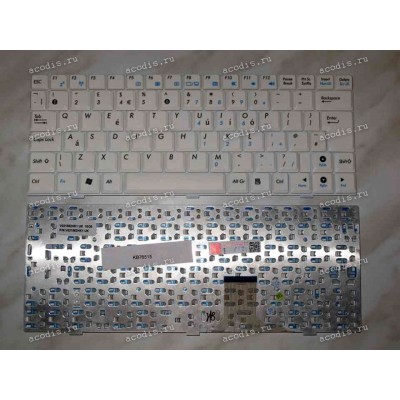 Keyboard Asus eeePC 1000, 1000H, 1000HE, 1000HA, 1000HD (White/Matte/UK) белая матовая