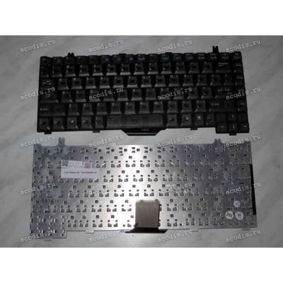 Keyboard Asus L1400, L2000*, M2, M2400, M3* (Black/Matte-Transparent/US) чёрная матовая прозрачная