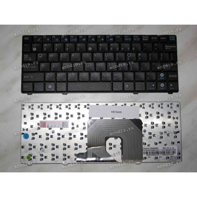 Keyboard Asus eeePC 900HA, 900SD, S101, T91, T91MT (Black/Matte/US) чёрная матовая