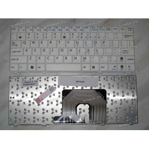 Keyboard Asus eeePC 900HA, 900SD, S101, T91, T91MT (White/Matte/US) белая матовая
