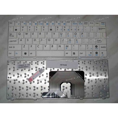 Keyboard Asus eeePC 900HA, 900SD, S101, T91, T91MT (White/Matte/US) белая матовая