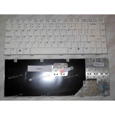 Keyboard Asus A8*,A86,A88,V6000*,V6800*,VX1,W3*,W3000*,W6,W6000,Z99*(White/Matte/US) белая матовая