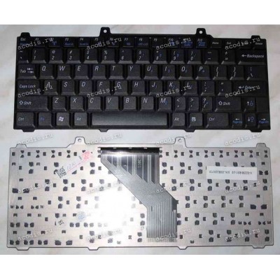 Keyboard Dell Inspiron 700m, 710m, iRu Novia 3221W, Aopen 1551 (Black/Matte/US) чёрная матовая