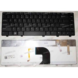 Keyboard Dell Vostro 3300, 3400, 3500 (Black/Matte/LED/US) чёрная матовая с подсветкой Keyboard Dell Vostro 3300, 3400, 3500 (Black/Matte/LED/US) чёрная матовая с подсветкой