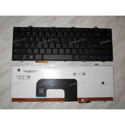Keyboard Dell Studio 14Z, 1440, 1470 (Black/Matte/LED/US) чёрная матовая с подсветкой