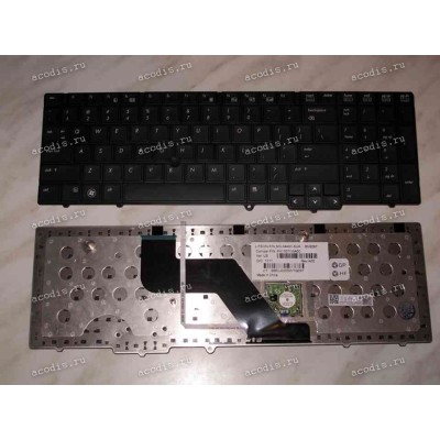 Keyboard HP/Compaq EliteBook 8540p, 8540w PK1307G3A00 6201750 (Black/Matte/US) чёрная матовая PointStick