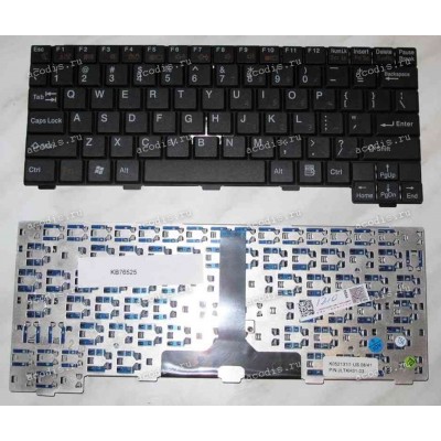 Keyboard Fujitsu Siemens LifeBook P1510, P1610, Jumper (Zhong Bo) V2X160N-412NW (Black/Matte/US) чёрная матовая
