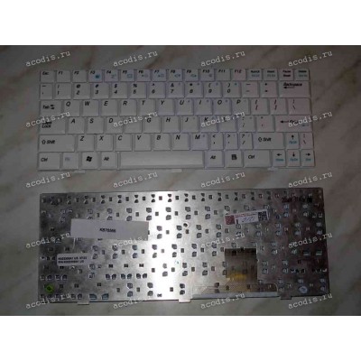 Keyboard Averatec 1000, 1020, 1050; HASEE Q100 (White/Matte/US) белая матовая