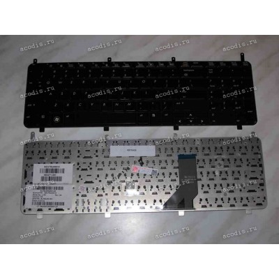 Keyboard HP/Compaq dv8-1010, HDX X18, HDX18 (Black/Glossy/US) чёрная глянцевая