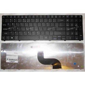 Keyboard Acer Aspire 5236, 5242, 5410, 553*, 5542, 573*, 574*, 581*, 753*, 7740, 893*, 8940 (358х113 мм) (Black/Matte/US)черн мат