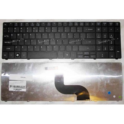 Keyboard Acer Aspire 5236, 5242, 5410, 553*, 5542, 573*, 574*, 581*, 753*, 7740, 893*, 8940 (358х113 мм) (Black/Matte/US)черн мат