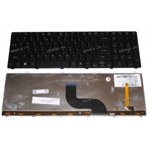 Keyboard Acer Aspire 5236, 5242, 5410, 553*, 5542, 573*, 574*, 581*, 753*, 7740, 893*, 8940 (358х113 мм) (Black/Matte/LED/US)