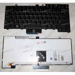 Keyboard Dell Latitude E4300 (Black/Matte/LED/US) чёрная матовая PointStick