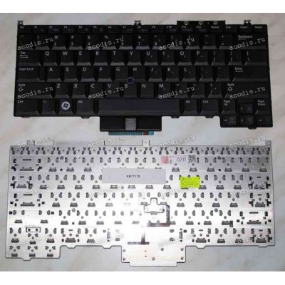 Keyboard Dell Latitude E4300 (Black/Matte/US) чёрная матовая PointStick