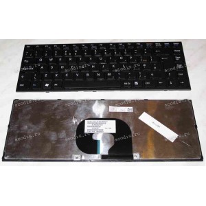 Keyboard Sony VPC-Y, VPC-Y115, VPC-Y118 (p/n:148905811) (Black-Black/Matte/UK) чёрная в черной рамке мат