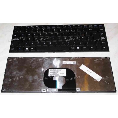 Keyboard Sony VPC-Y, VPC-Y115, VPC-Y118 (p/n:148905811) (Black-Black/Matte/UK) чёрная в черной рамке мат