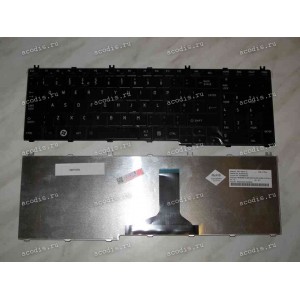 Keyboard Toshiba Satellite C65*, L65*, L67* (Black/Glossy/UK) чёрная глянцевая Keyboard Toshiba Satellite C65*, L65*, L67* (Black/Glossy/UK) чёрная глянцевая