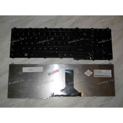 Keyboard Toshiba Satellite C65*, L65*, L67* (Black/Glossy/UK) чёрная глянцевая