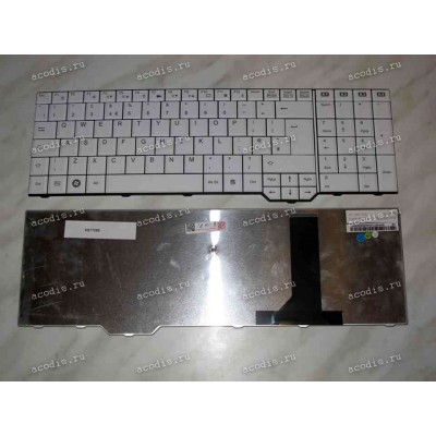 Keyboard Fujitsu Siemens Amilo XA3530, Esprimo V65**, X9510 (White/Matte/UK) белая матовая