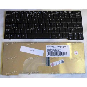 Keyboard Acer Aspire One 531, A110, A150, AOA150, AOD150, AOD250, D150, D250, ZG5 (Black/Matte/US)