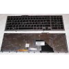Keyboard Sony VPC-F11, VPC-F12 (p/n:148781311) (Black-Silver/Matte/LED/US) чёрн в србр. рам мат с подсвет