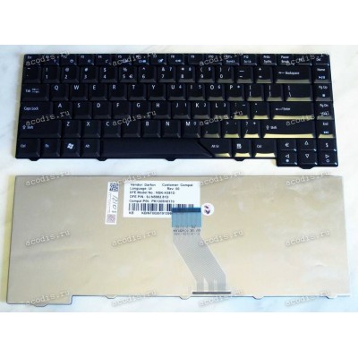 Keyboard Acer Aspire 4210, 4220, 4310, 4315, 4320, 4330, 4430, 4510, 4520, 4710, 4720, 4730, 4910, 4920, 4930, 5220, 5235, 5300, 5310, 5315, 5320, 5520, 5530, 5535, 5700, 5710, 5715, 5720, 5730, 5900, 5910, 5920, 5930, 6920, 6920G, 6935, 6935G (Black/Glos