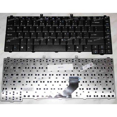 Keyboard Acer Aspire 1400, 1410, 1414, 1640, 1641, 1642, 1644, 1680, 1681, 1684, 1685, 1690, 1691, 1692, 1694, 3000, 3002, 3003, 3100, 3102, 3500, 3502, 3503, 3610, 3612, 3613, 3620, 3623, 3624, 3630, 3634, 3650, 3680, 3690, 5000, 5001, 5002, 5003, 5004, 