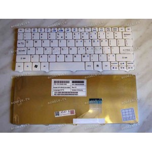 Keyboard Acer Aspire One 522, 532, 532H, Gateway LT21 (White/Matte/US) белая матовая