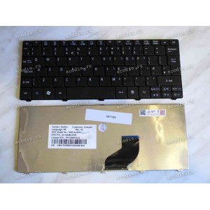 Keyboard Acer Aspire One 522, 532, 532H, Gateway LT21 (Black/Matte/UK) черная матовая