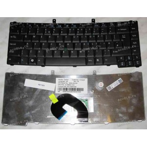Keyboard Acer TravelMate 6452, 6490, 6492, 6493, 6552, 6592, 6592G, 6593, 6593G (Black/Matte/UK) черная матовая PointStick