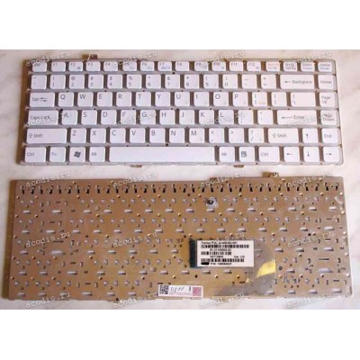 Keyboard Sony VGN-FW (p/n:148084521) (White/Matte/US) белая матовая