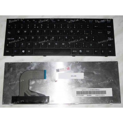 Keyboard Sony VPC-S (p/n:148778711) (Black-Black/Matte/UK) черная в черной рамке матовая