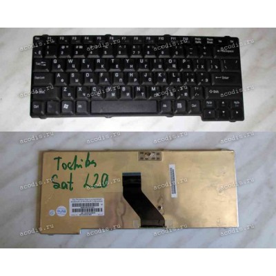 Keyboard Toshiba Satellite L10, L15, L20, L25, L30, L35, Equium L10, Tecra L2 (Black/Matte/RUO)чёрн. мат.